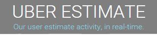 Uber Fare Estimate Homepage